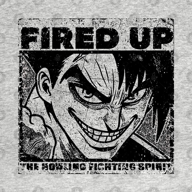 Saw Paing- FIRED UP - Kengan - Ashura Omega Season 2 BW by JPNDEMON